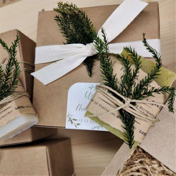 bomboniera sapone e carta piantabile ecofattoart